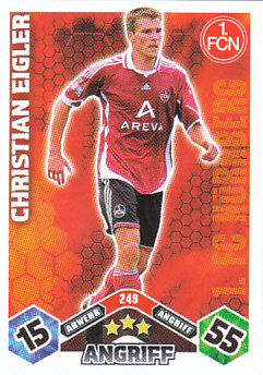 Christian Eigler 1. FC Nurnberg 2010/11 Topps MA Bundesliga #249